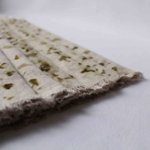 Serviette de table en lin frangé_Gris – Image 3